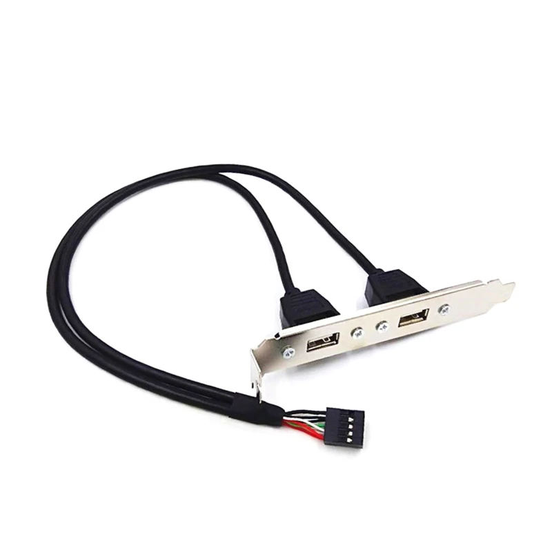 Y1UB 2 منفذ USB2.0 USB 2.0 أنثى إلى اللوحة الأم اللوحة الرئيسية 9Pin PCI مهائي كابلات