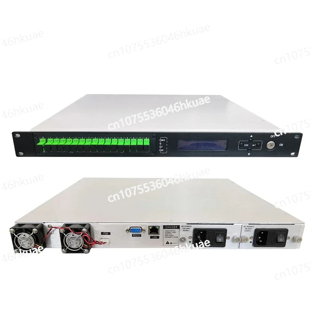 

1550nm 16 Ports of Optical Output with High Power Optical Fiber Amplifier EDFA up to 256 Outputs Dual Power Supply