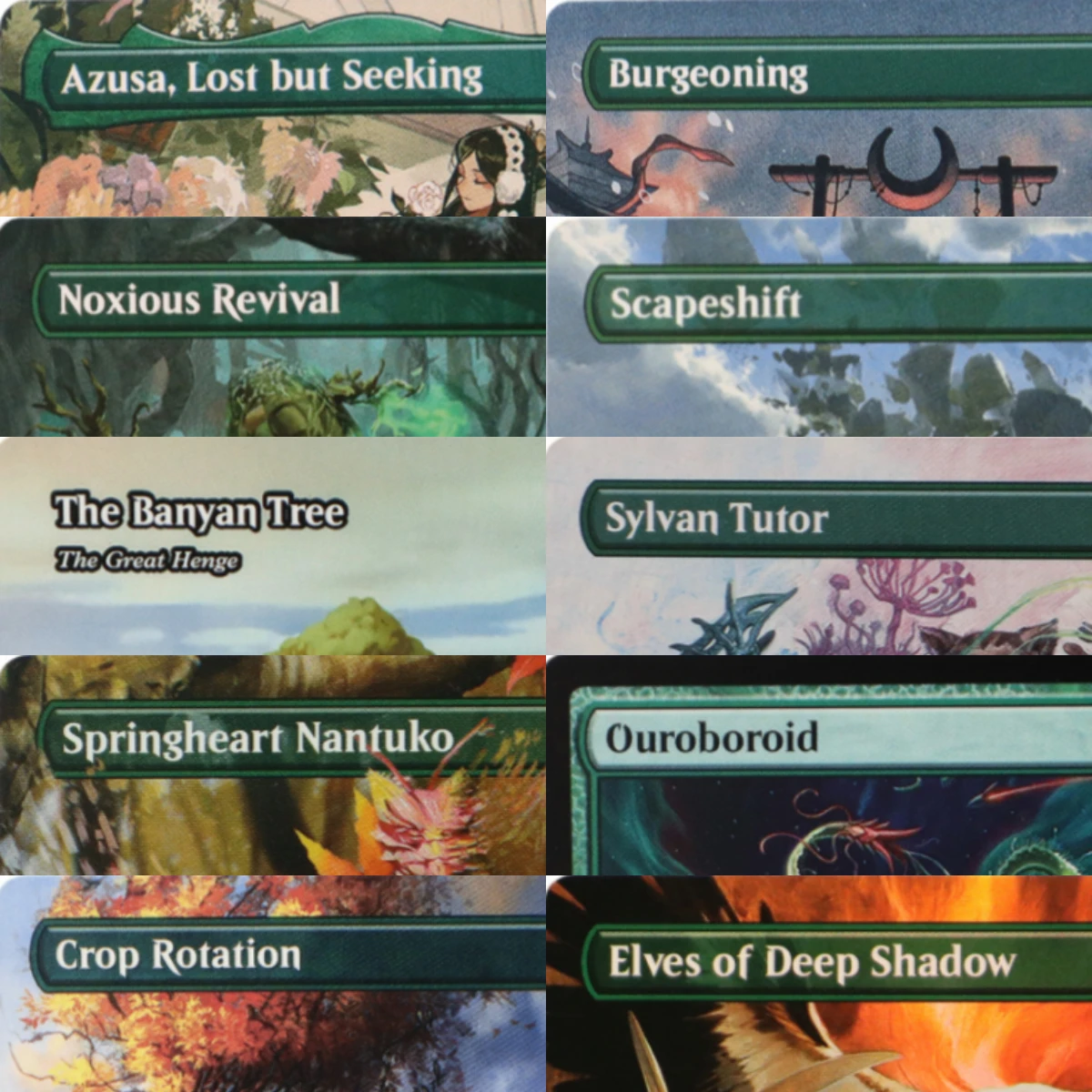 LK14 Burgeoning Chord of Calling Legolas's Quick ScapeshiftScythecat Cub Sylvan Tutor High-Quality TCG Proxy Cards (Black-Core)