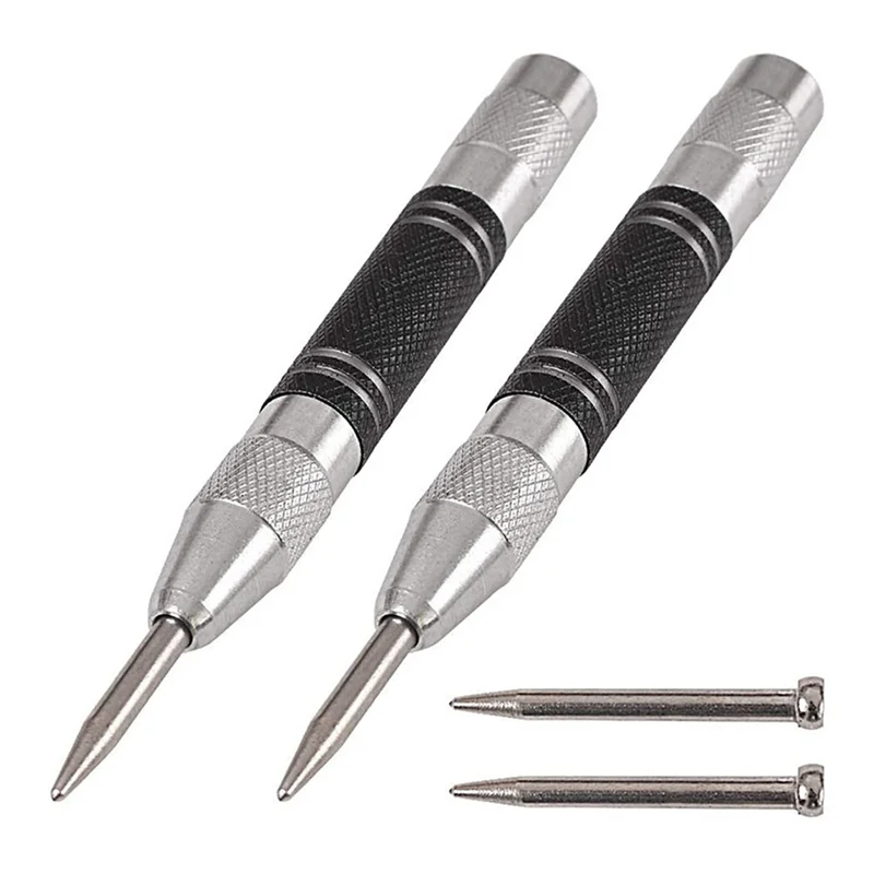 

AB47-Automatic Center Punch Locator Window Breaker Woodworking Punch Metal Drill Tool Automatic Punch Hand Tools Durable