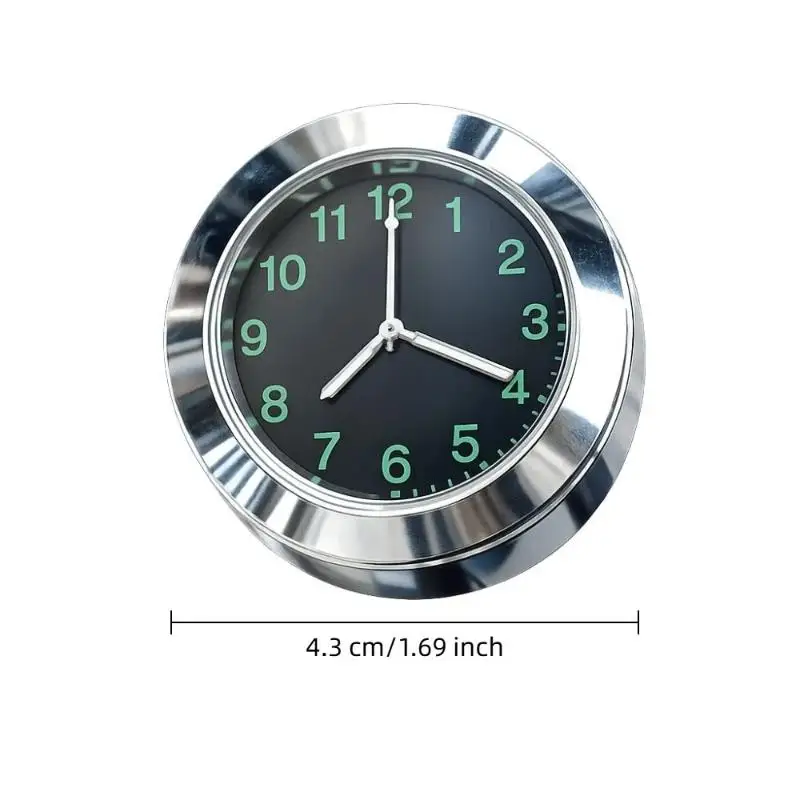 Illuminated Clock For Vehicles Suitable For Motorcycles And Electric Bikes Easy To Install Durable Metal Casing Various Designs