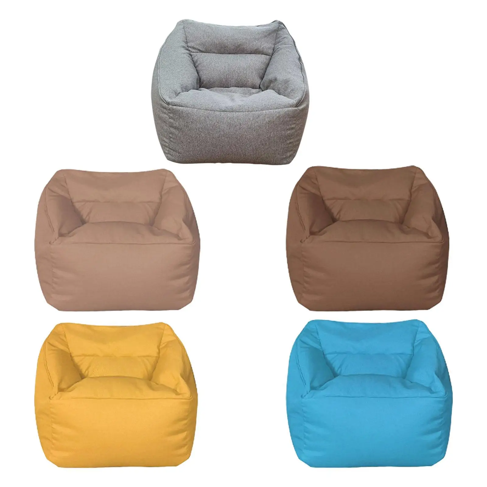 

Bean Bag Couch with Filler Small Removable Chair Cover Stylish for Adults Kids Corner Bean Bag for Dormitory Bedroom Small Room