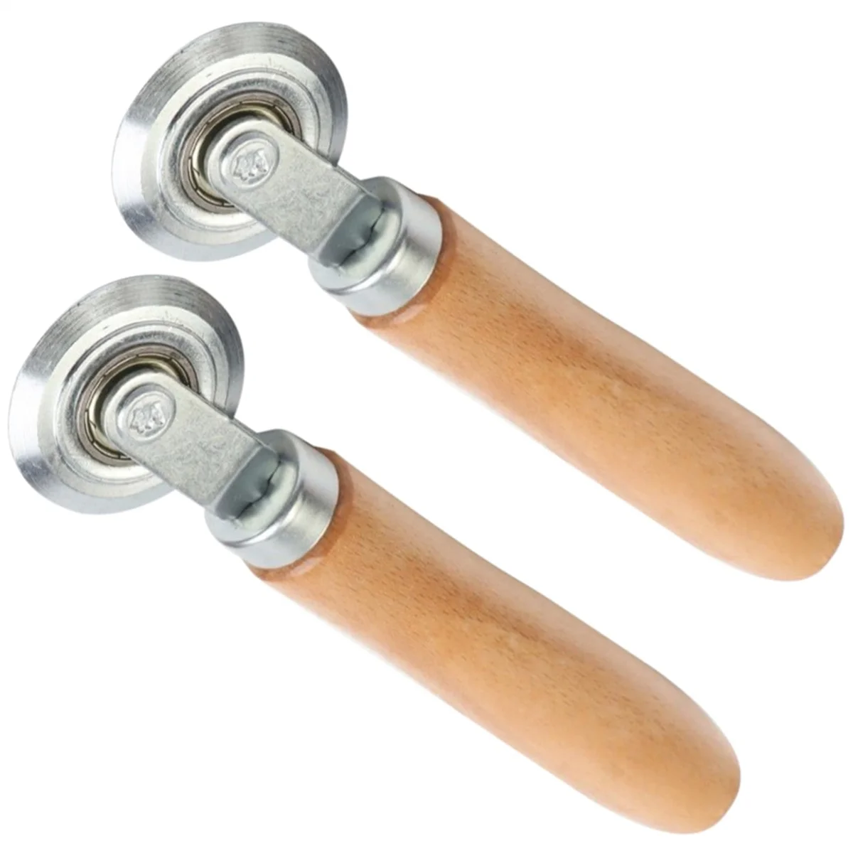 New 2PCS Screen Repair Tool,Screen Door Wheels with Wood Handle Handmade Crafts & Accessories for Corrugated Paper KT Board