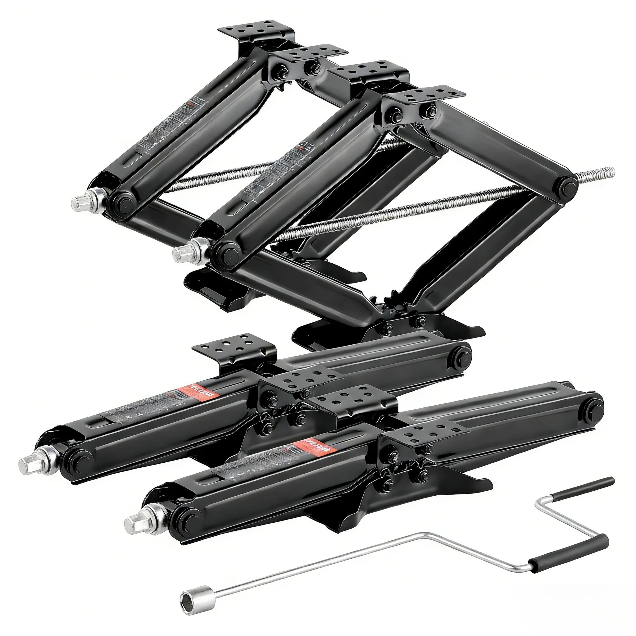 Trailer Jack 5000 Lbs Scissor Jacks RV Stabilizer Leveling Scissor Jacks Set Heavy Duty Stabilizer Jack With Crank Handle Socket