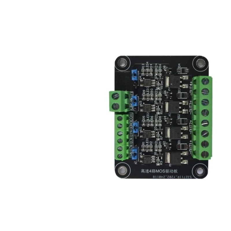 For 4-Channel NMOS Module MCU PLC MOSFET Optocoupler Isolation Signal Amplifier Control Board