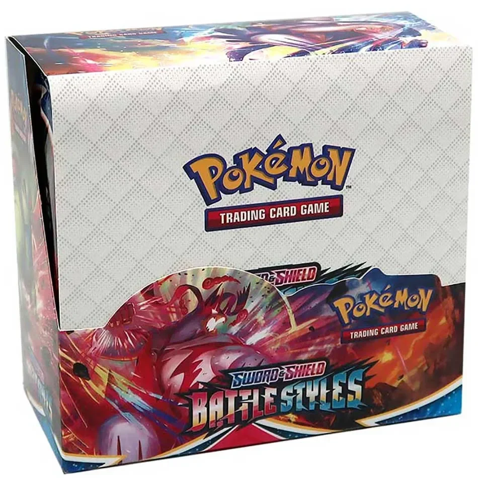 324pcs Pokemon TCG Sword & Shield-Darkness Ablaze Booster Display (36 Packs) Pikachu Playing Pokemon Game Hobbies Kids Toys Card