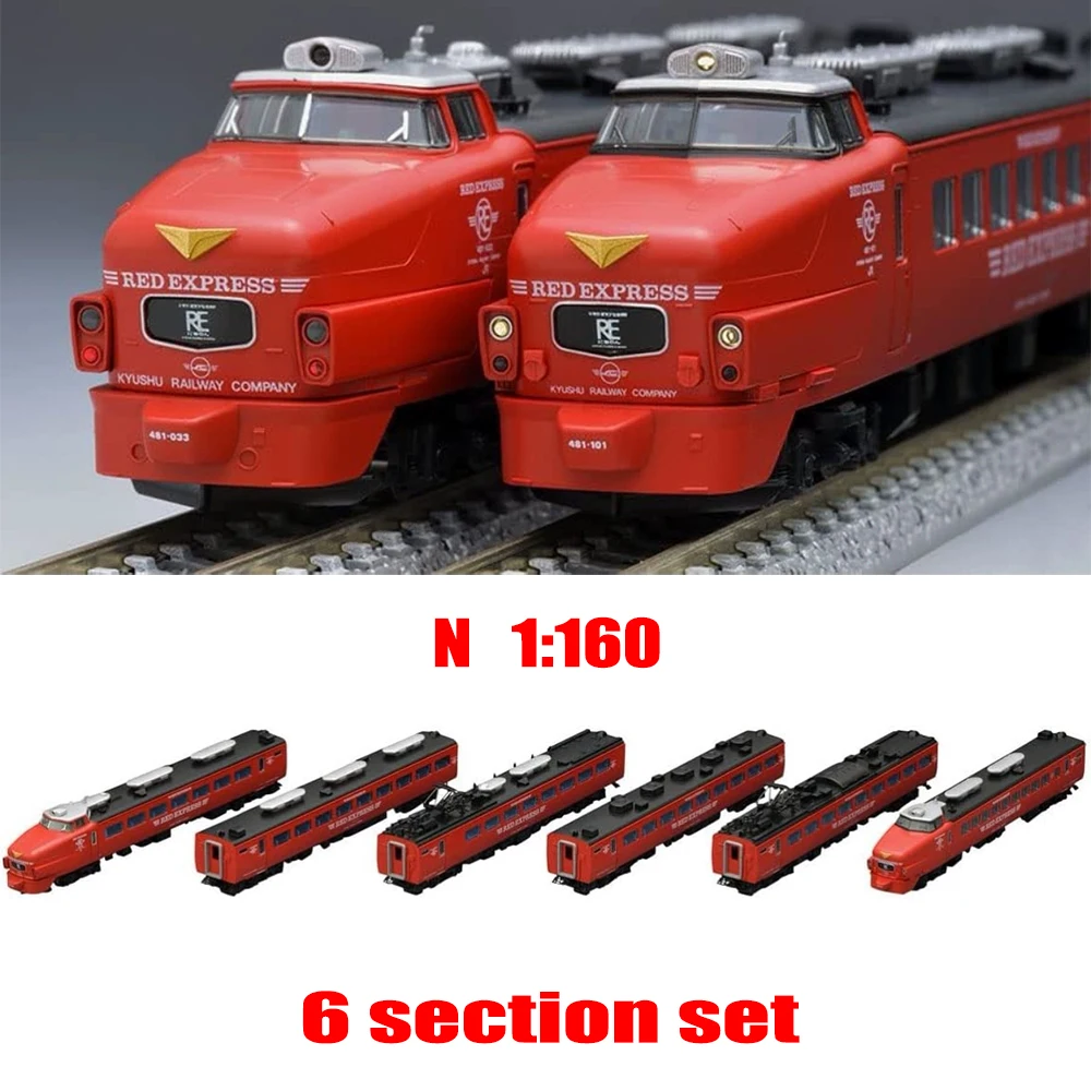 TOMIX Train Model 98777 N Scale 485 Series Limited Express Train Koro 481 Pioneer RED EXPRESS Train Model Toy