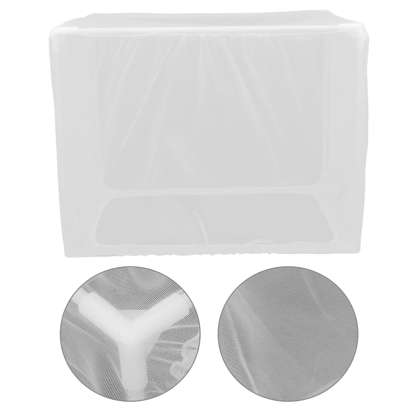 

Birdcage Cover Gauze Netting Splash-Proof Dustproof for Indoor Outdoor Use Easy Install Fits Various Sizes Cover for Birds Cage