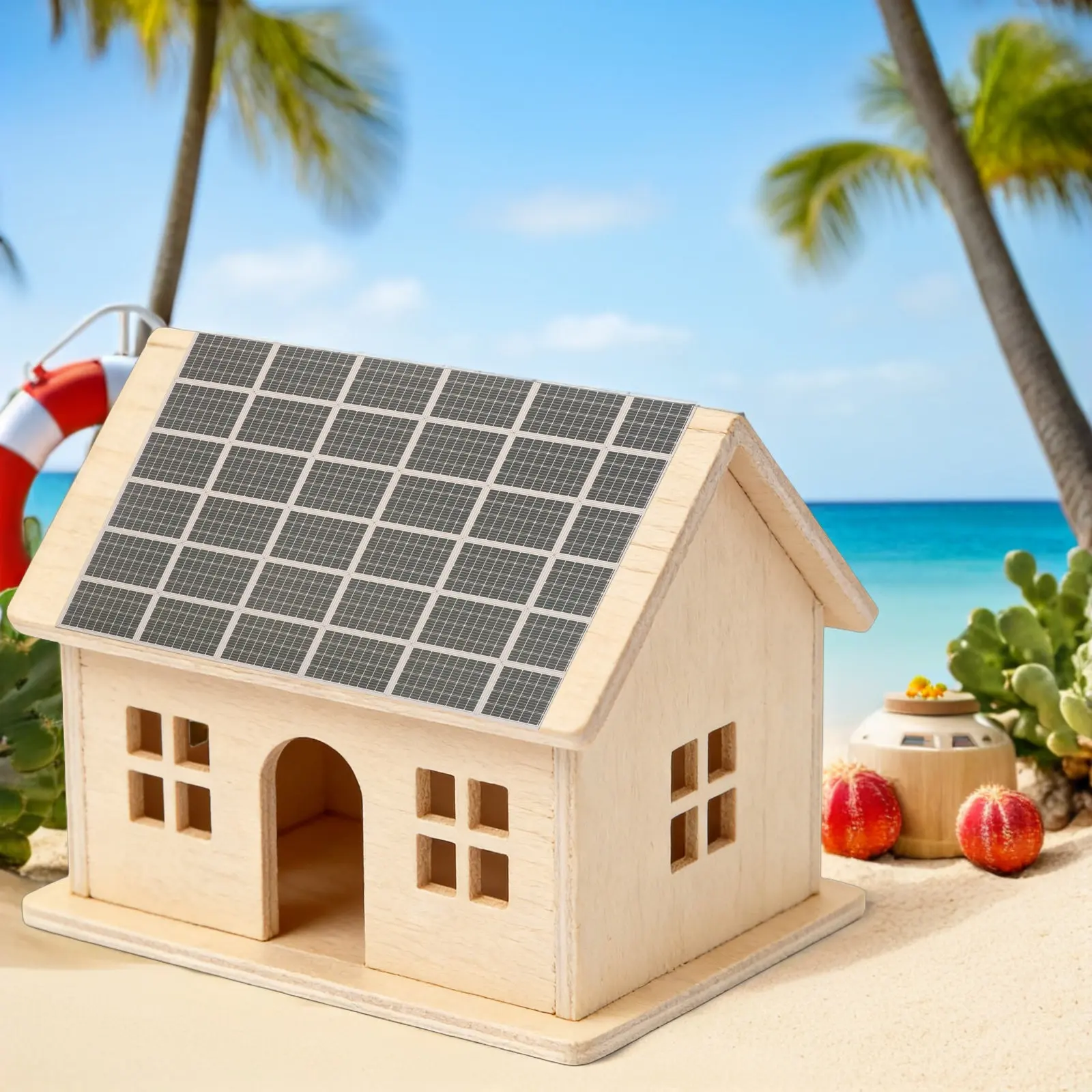 

Набор из 6 реалистичных миниатюрных солнечных панелей-наклеек для песочного стола, архитектурных диорам и ландшафтного дизайна