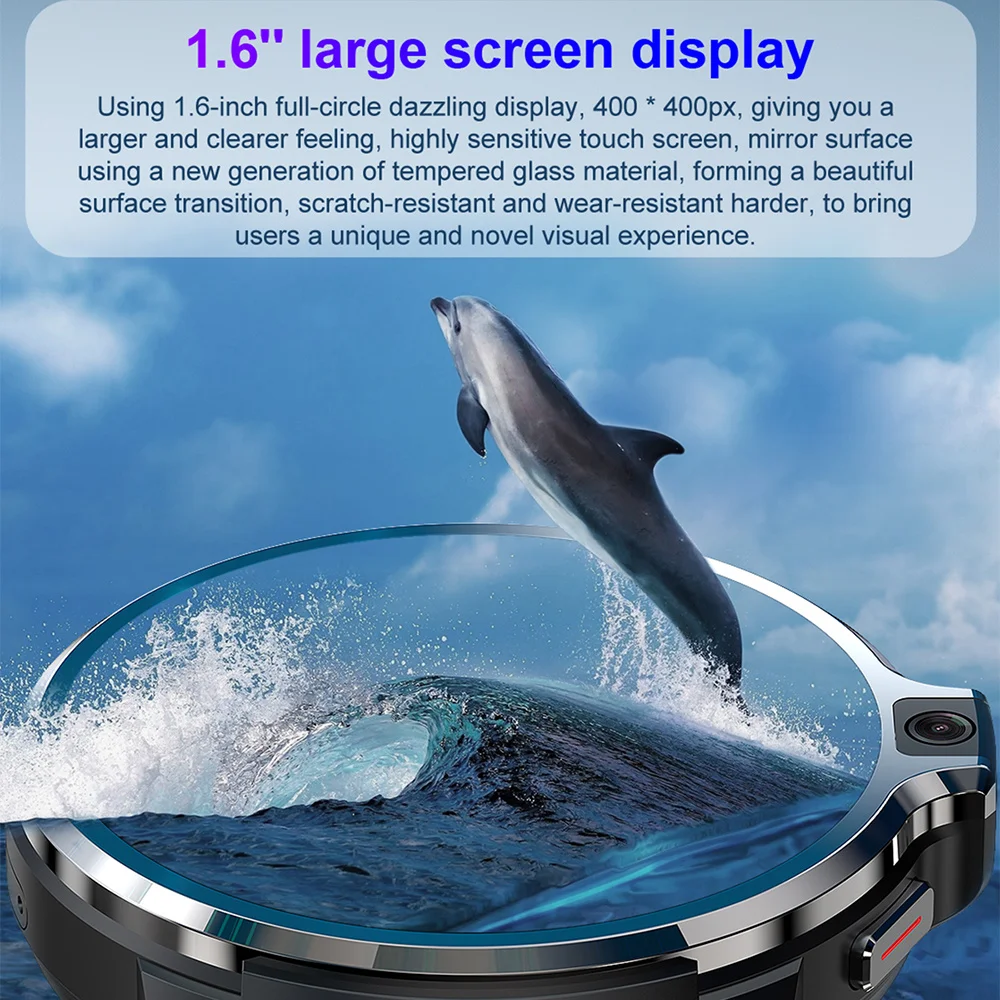 ساعة ذكية 4G أندرويد 9.1 نظام مزدوج 4G 128GB LTE 4G GPS 1050 mAh رجل Smartwatch 2025 كاميرا مزدوجة للرجال بيع حقيقي #5