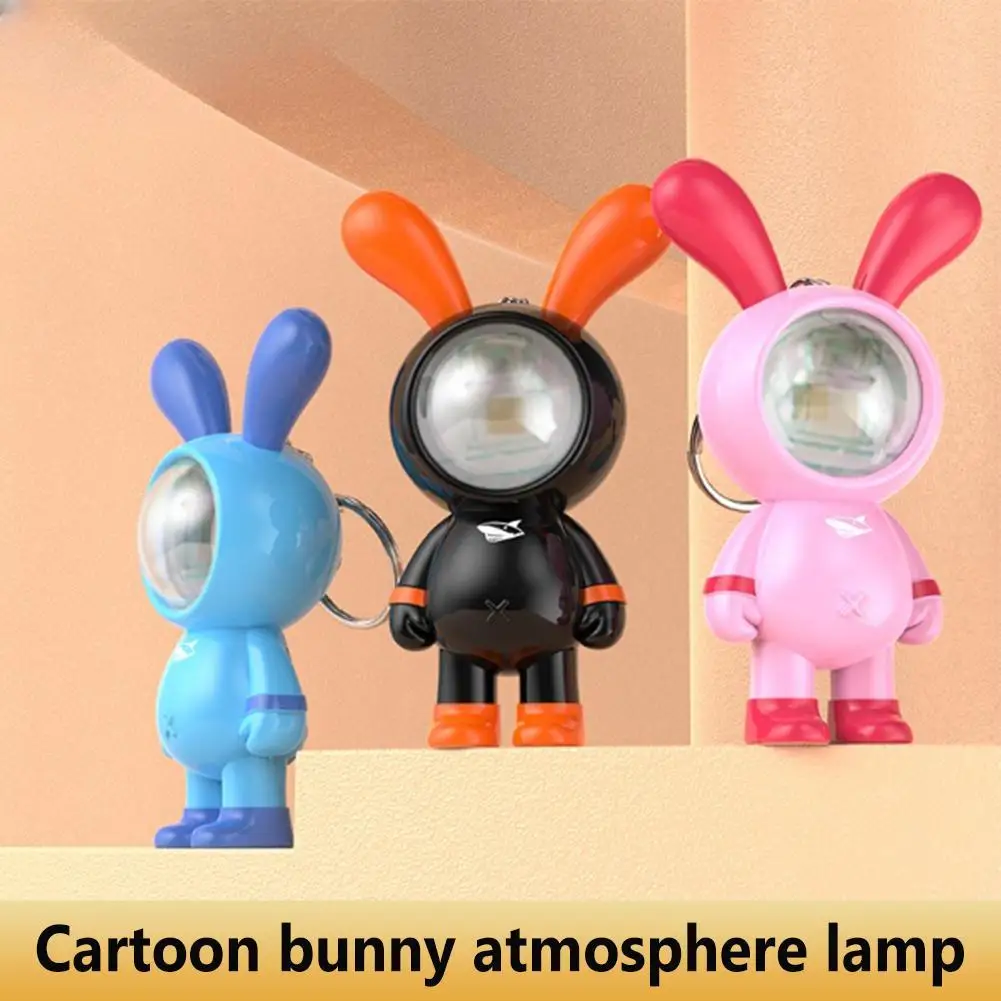 Led Light Lighting Key Chain Doll Rabbit Pendant Lamp Year Gifts Toy Photograph Props Light Accessories