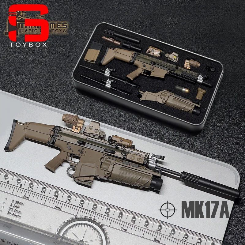 Mini Times Toys 1/6 MK16 MK17 MP7 Plastikowy Model Broni Akcesoria Sceniczne Zabawka dla 12-calowych Figuraków Żołnierzy i Lalek