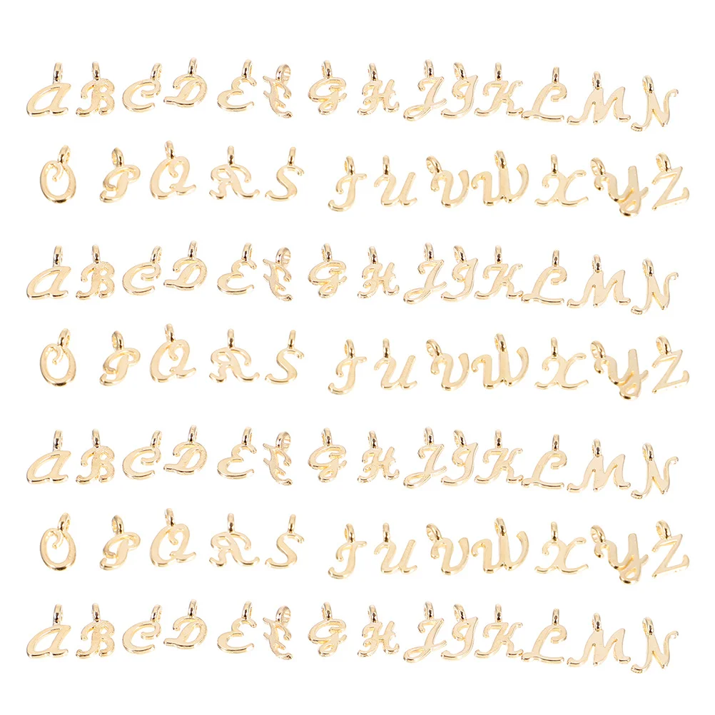 

130Pcs Mini Letter Charms Alloy Alphabet Pendants DIY Jewelry Making Initial Charms Bracelets Necklaces Letters for Bracelets