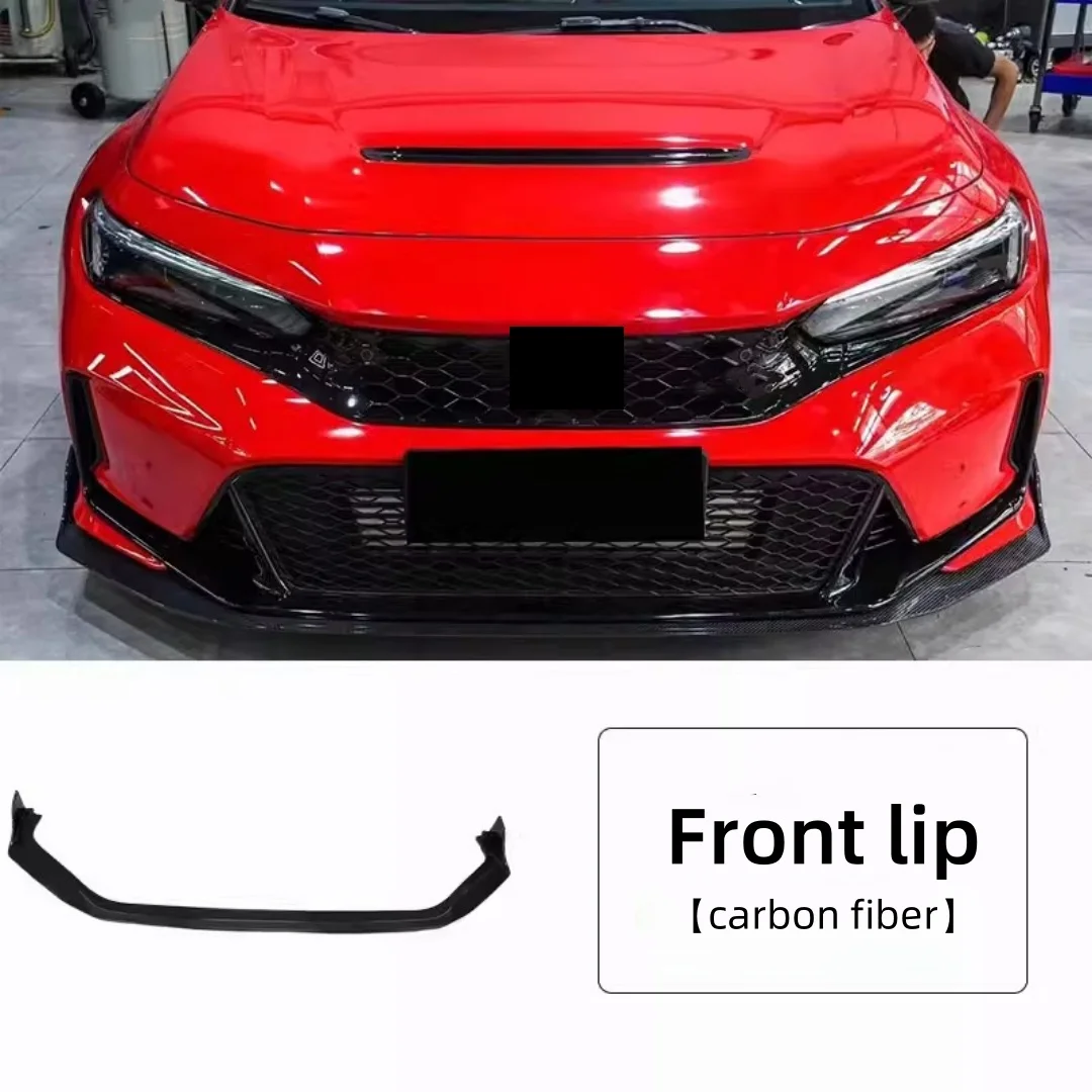 Carbon fiber Front liip for Honda civic 11th TypeR FL5 modified Auto Front small surround Front shovel Body kit Car Accessories