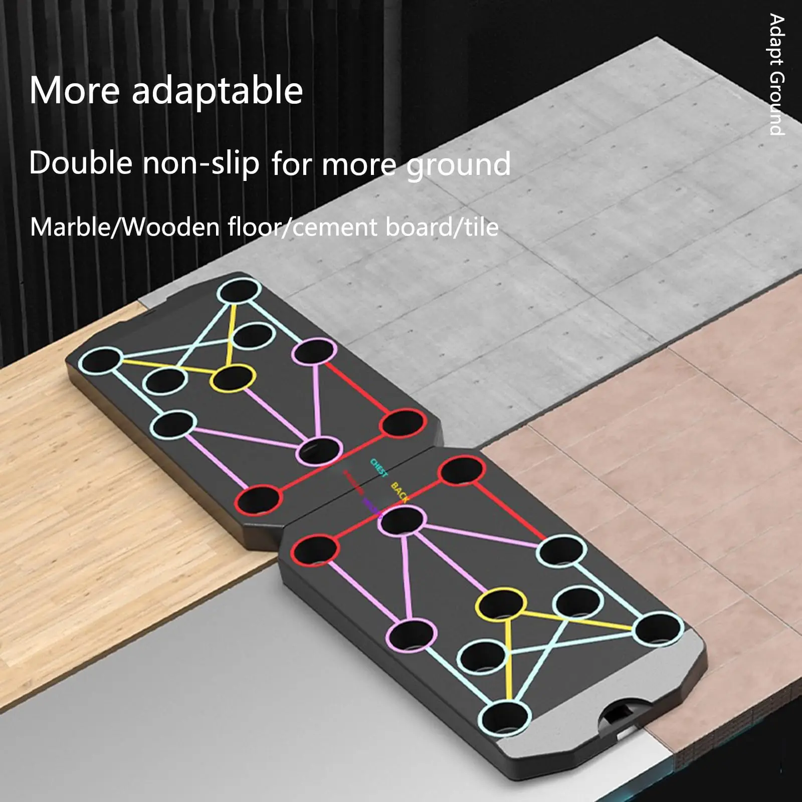 Folding Push-up Board Support Muscle Exercise Multifunctional Table Portable Fitness Equipment Abdominal Enhancement Support image 6