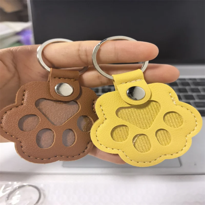 150pcs Dog Hair Collector Keychain Leather Pet Memorial Keepsake for Dogs and Cats, Fur Storage Pendant Charm Gift Keychain