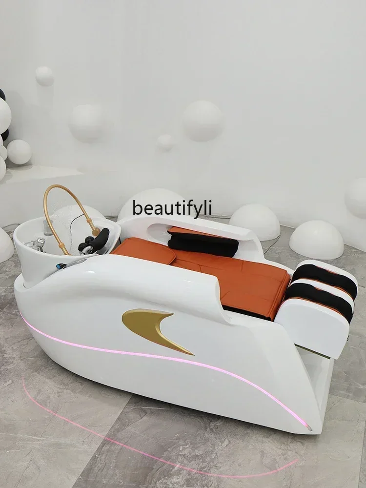 Intelligent Electric Massage Shampoo Bed Flushing Bed Water Circulation Head Treatment Fumigation Multifunctional Bed