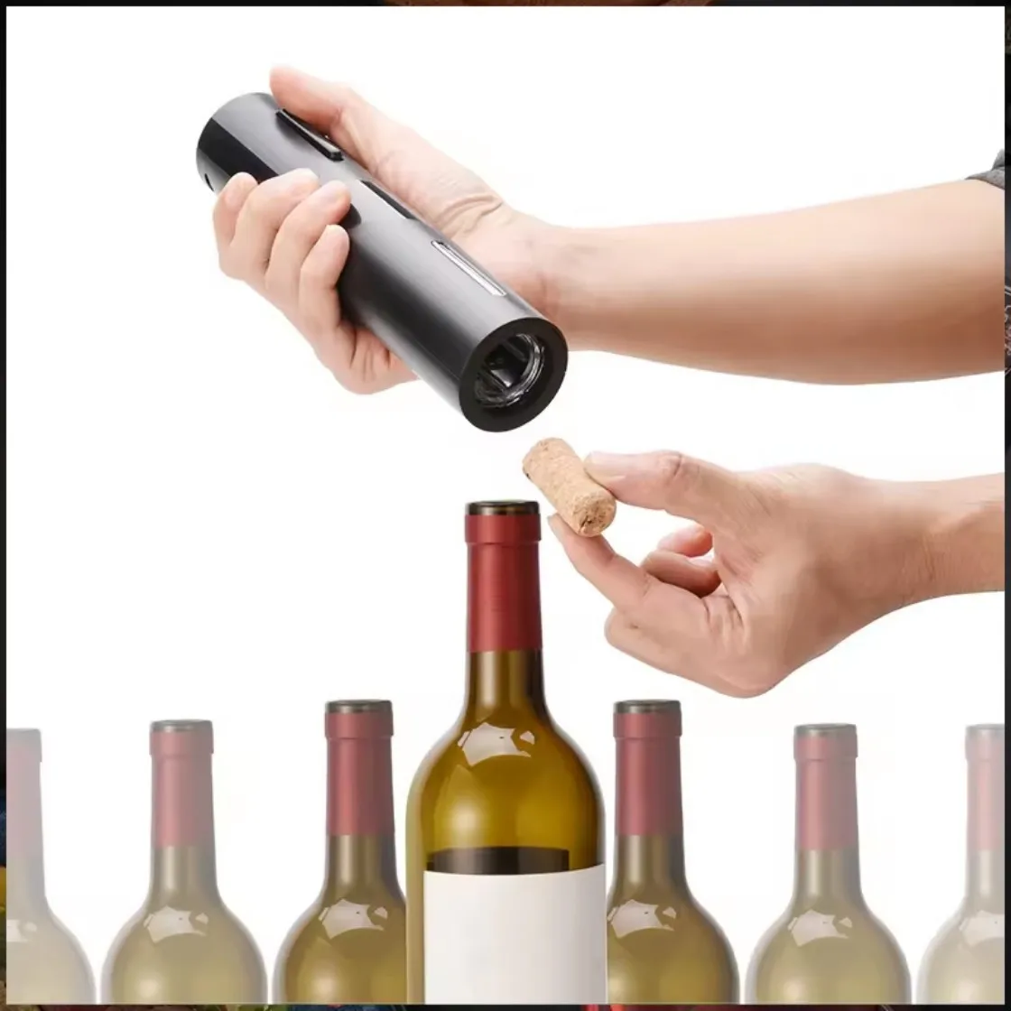 Electric Wine Opener Set Household Fully Automatic Corkscrew with Decanter Wine Tool Kit for Easy Drinking Wine Bottle Opener