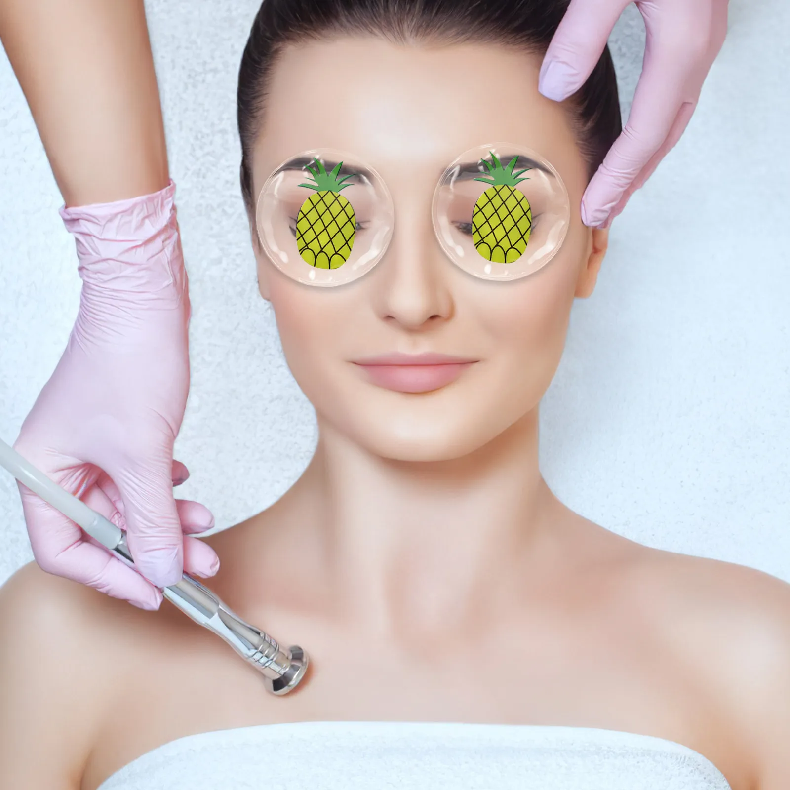 

1 Pair Ice Compress Eye Patches Reusable Cold Cooling Pads for Fatigue Puffiness Dark Circles Eye Care Relaxing Mask