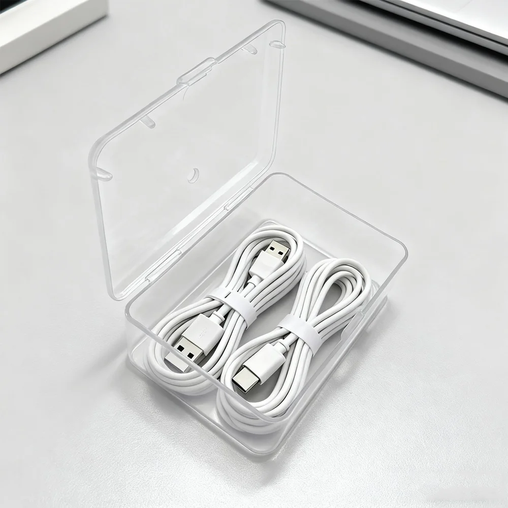 5PCS Durable Plastic Cable Storage Box Set for Office And Home - Cord Organizer for Mobile Devices And Charging Accessories