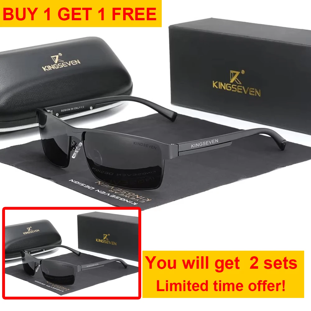 KINGSEVEN Männer Polarisierte Sonnenbrille Design Frauen Sonnenbrille UV400 Anti-glare Fahren Quadratische Brillen 4