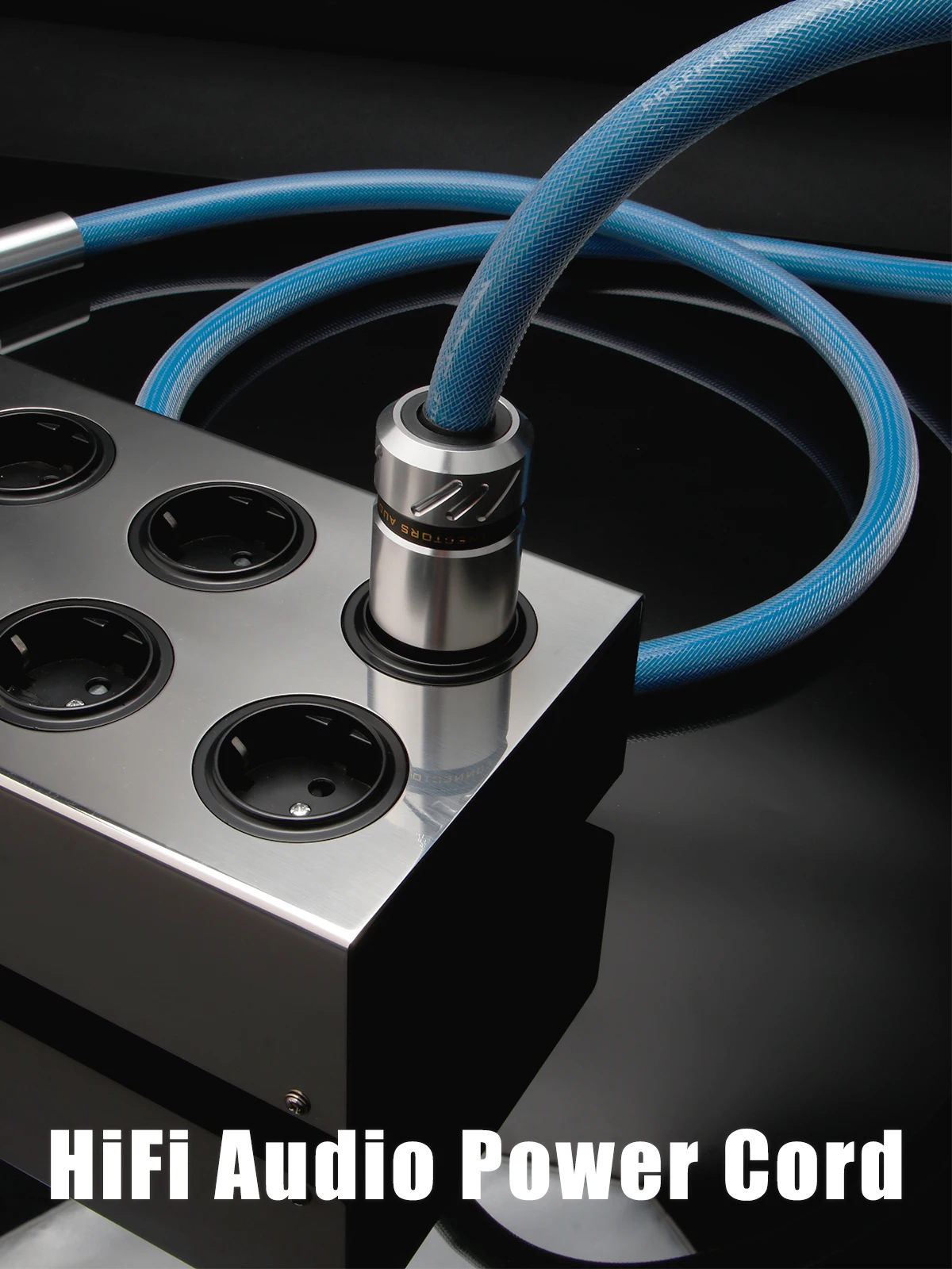 HIFI-stroomkabel Audiofiele HiFi EMC-afscherming AC-stroomkabel Verzilverd EU/US-stroomkabel EU schuko-stroomkabel - afbeelding 2