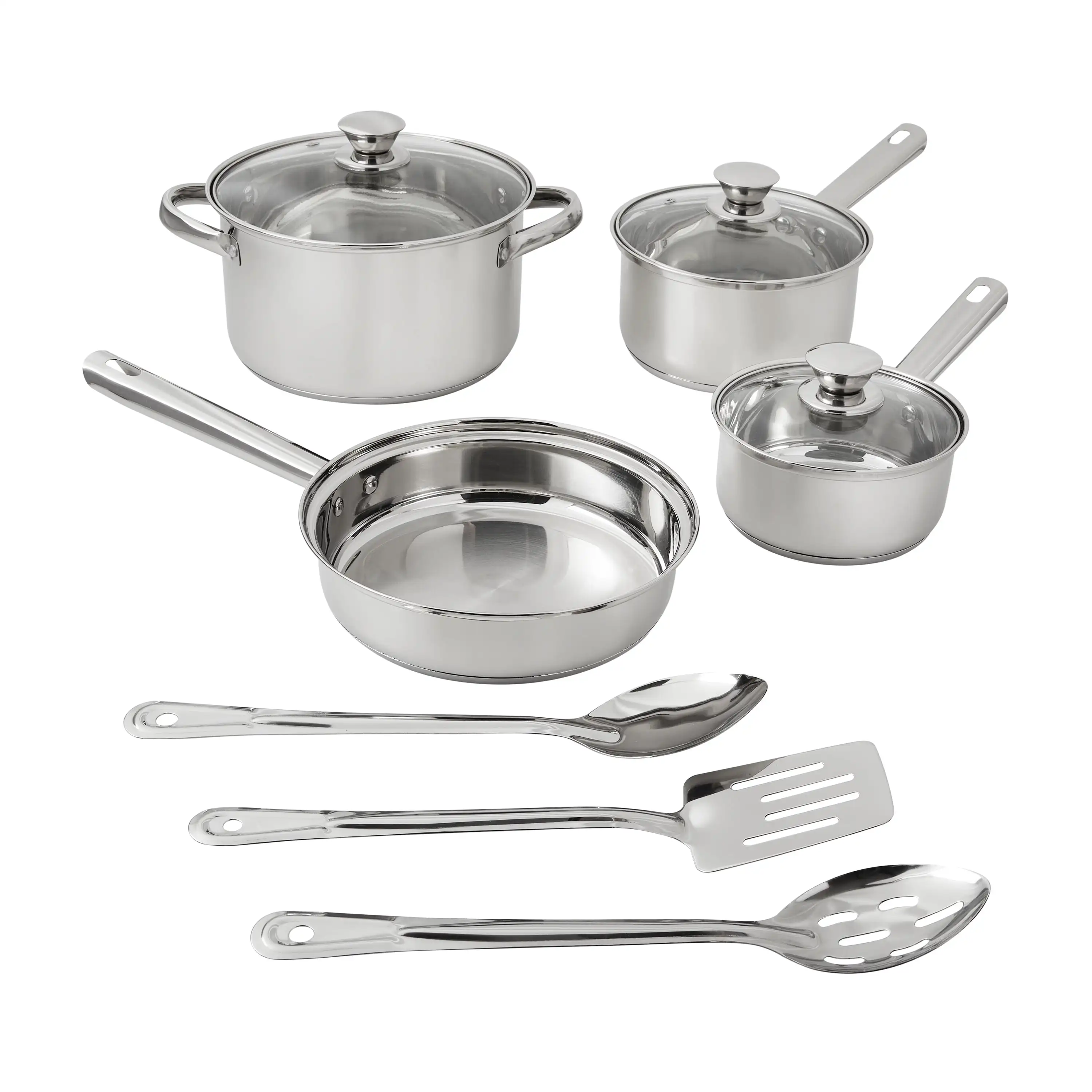 

Mainstays Stainless Steel 10-Piece Cookware Set