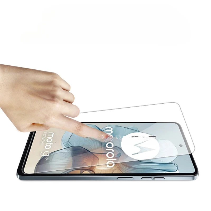 واقي شاشة Hd من الزجاج المقسى لموتورولا موتو g45 5g ، غطاء كامل