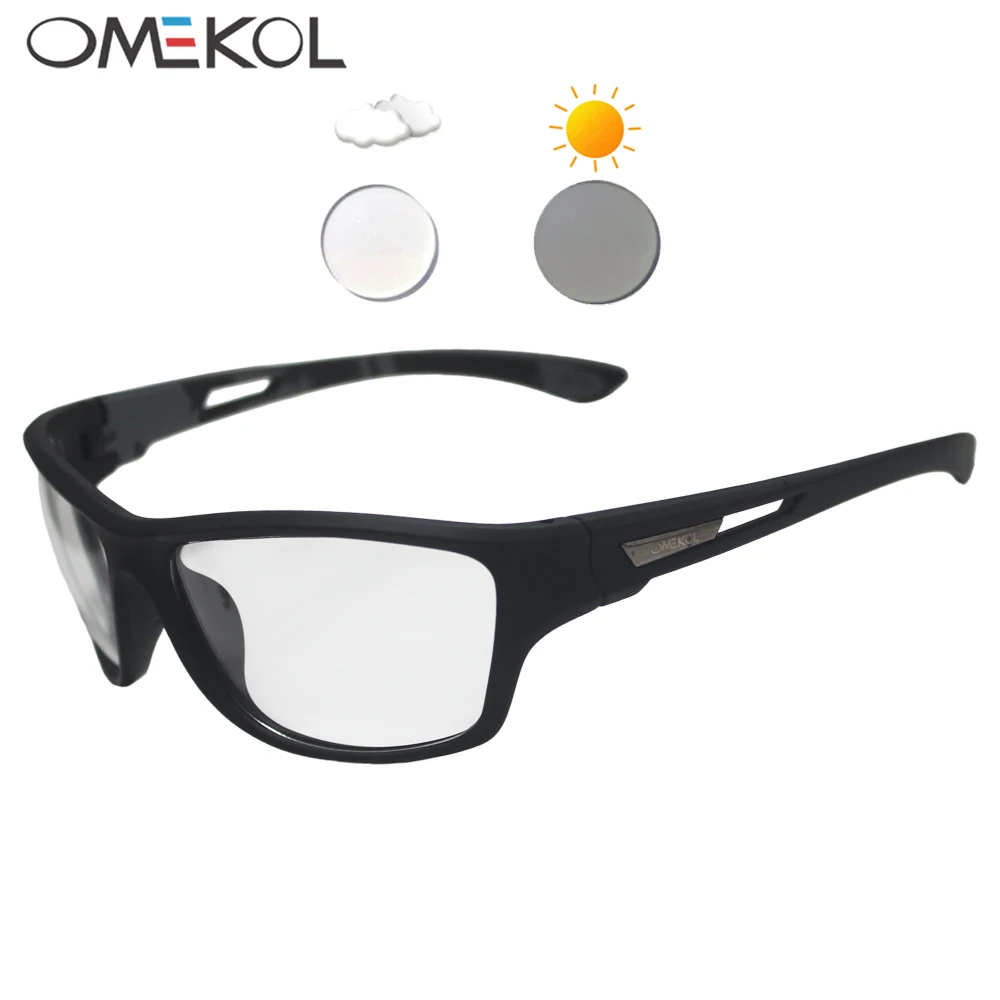 OMEKOL UV-Schutz Sonnenbrille für Männer und Frauen Outdoor Sport Marathon Laufen Sonnenbrillen Radfahren Eyewear Wandern Motorrad Schutzbrillen