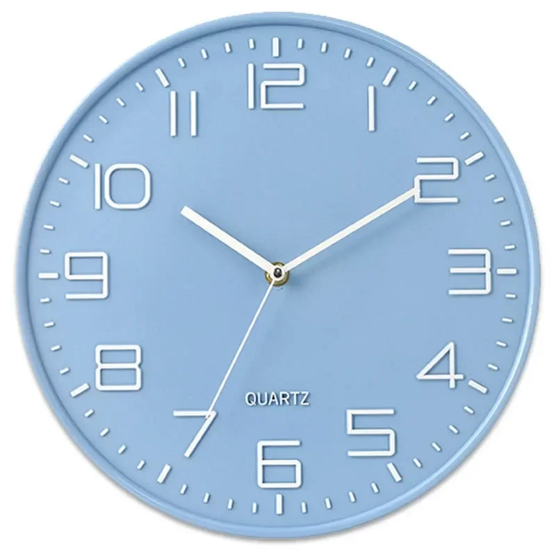 12-Inch Large Wall Clock for Modern European Style Quartz Silent Movement Wall Decoration Clock for Living Room and Study