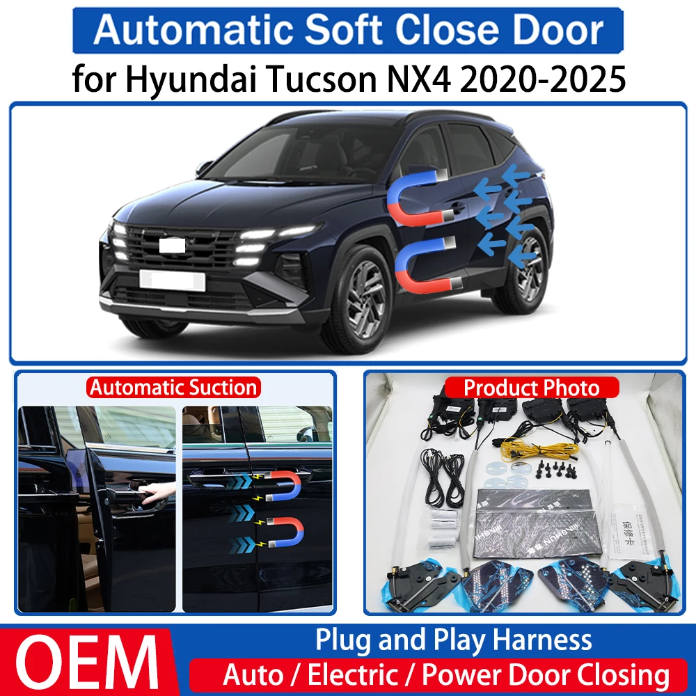 

for Hyundai Tucson NX4 2020 2021 2022 2023 2024 2025 Car Automatic Soft Close Door Electric Suction Auto Power Closing System