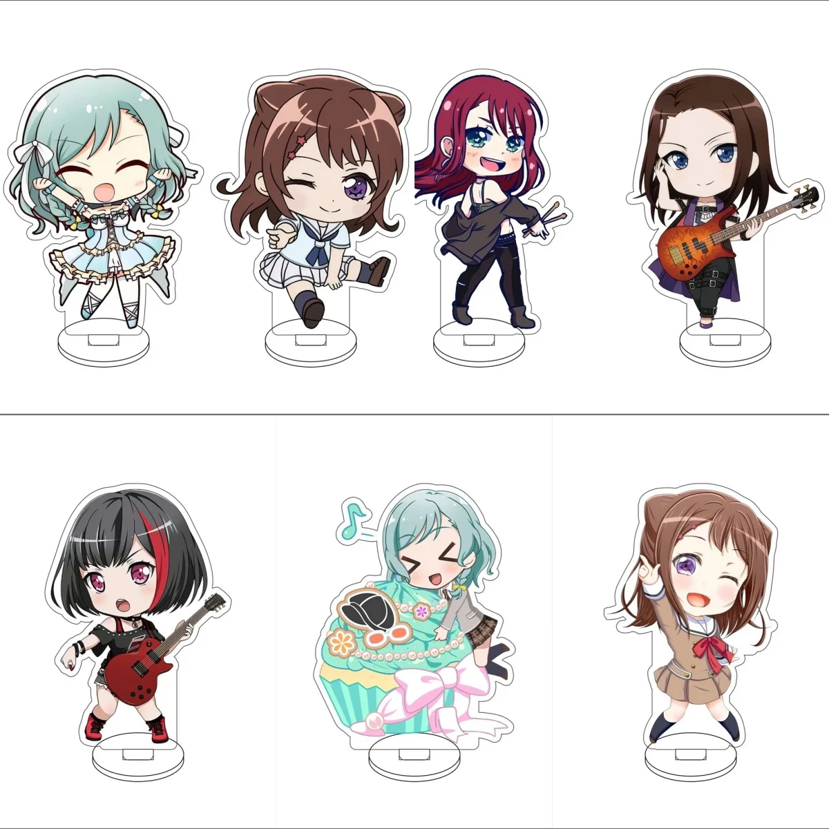 10CM Anime BanG Dream cute Acrylic Stand Model Cosplay Charm Characters Ornament Accessories Goods  Collection Christmas Gifts