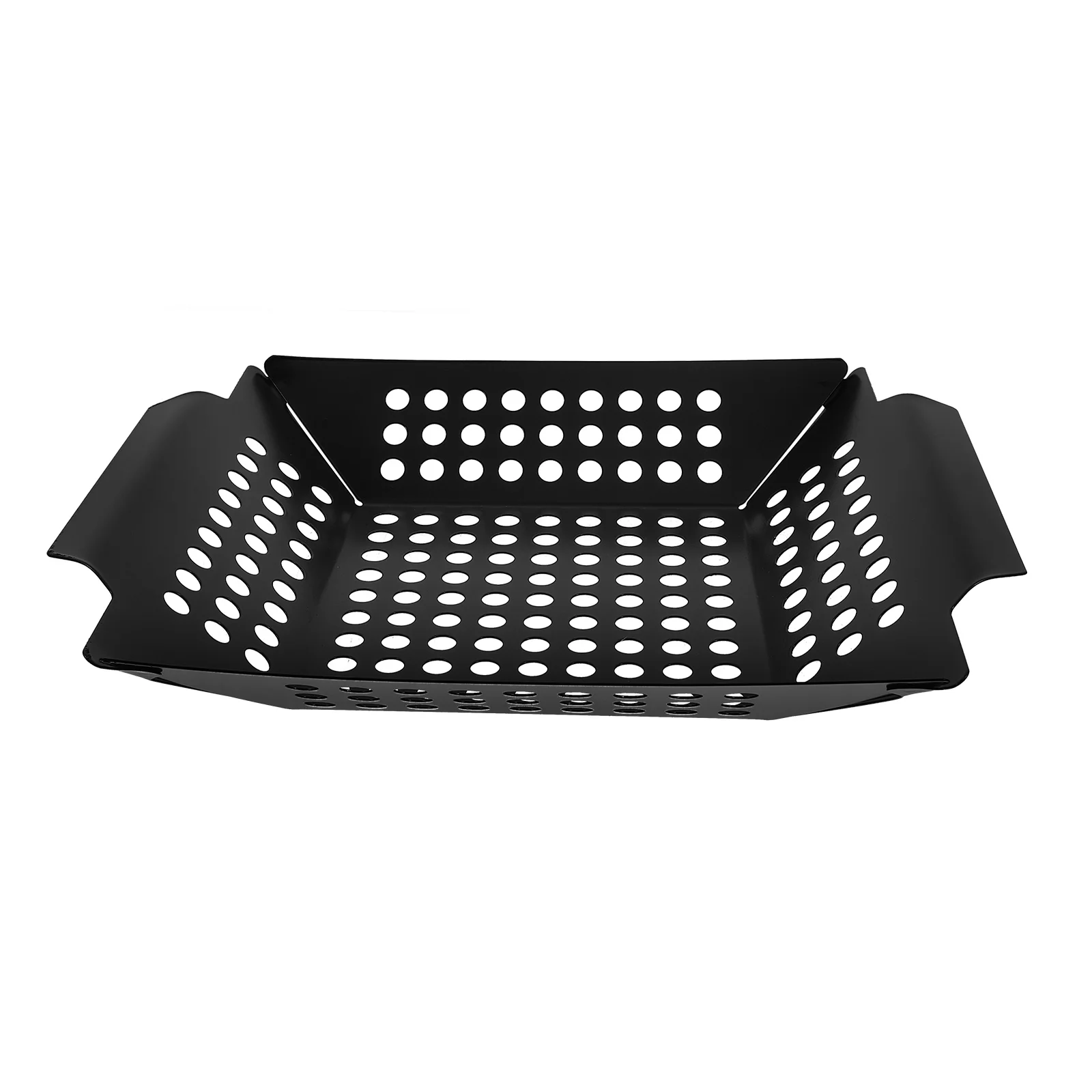 

Square Grill Pan Durable Iron Non-stick Coating Vegetable Tray Bbq Basket Compatible Grills Racks Camping Cookware