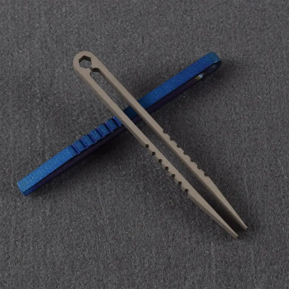 

Portable Mini Tweezer Rustproof Comfortable Grip Widely Used TC4 Titanium Alloy Tweezer Tool Outdoor Pocket Maintenance Tool