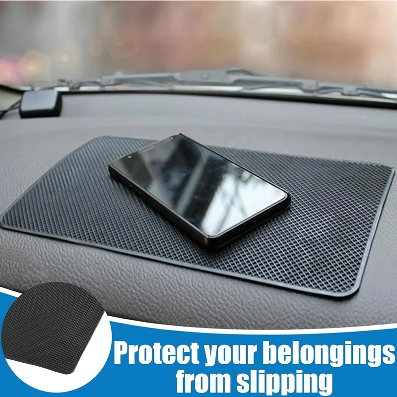 HOT Car Dashboard Anti-Slip Rubber Pad Universal Non-Slip PVC Mat Magic Dashboard Sticky Adhesive Mat for Phones Sunglasses Keys