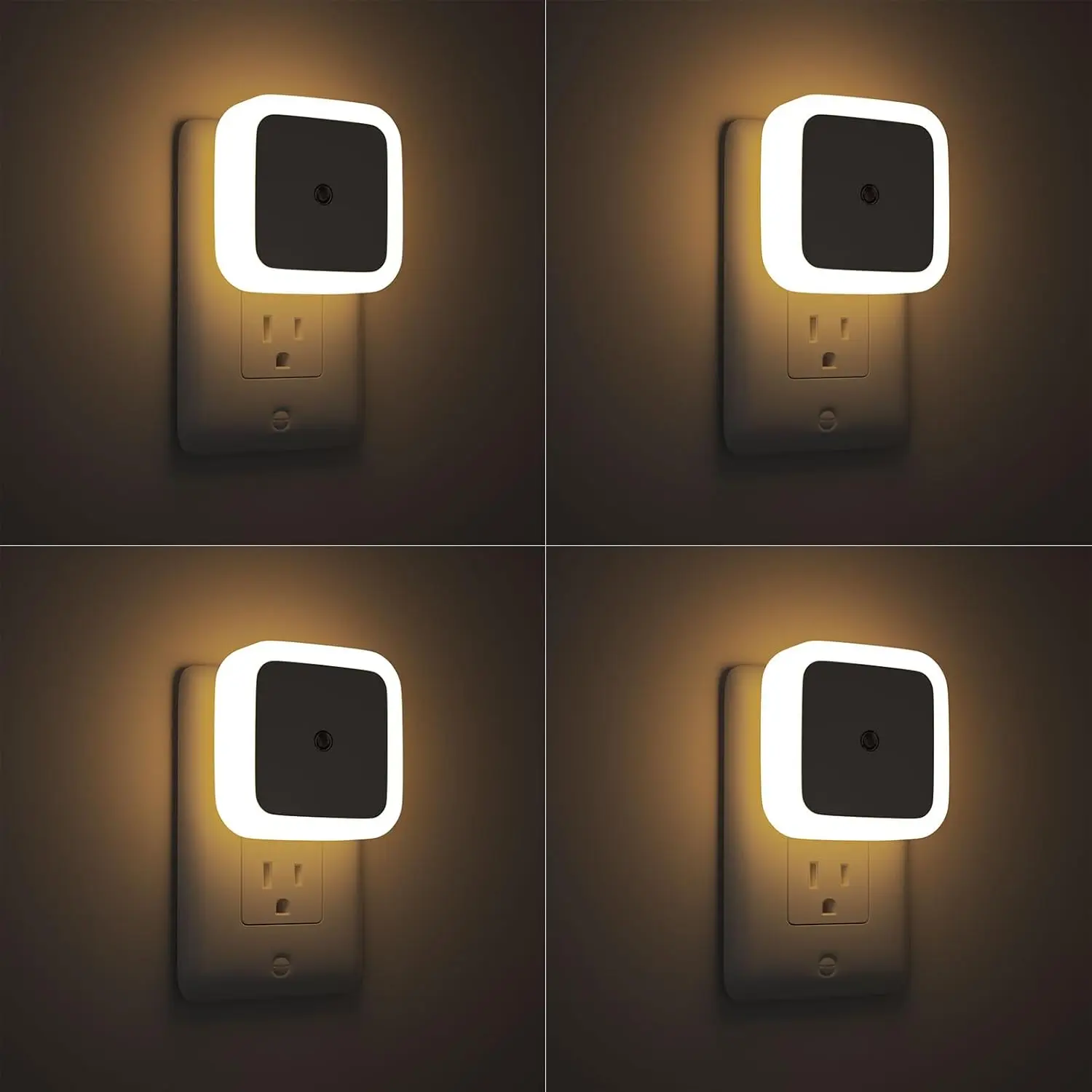 

Ночник (1/4 шт.), встраиваемый в стену, с датчиком от заката до рассвета, светодиодный, для спальни, настенный