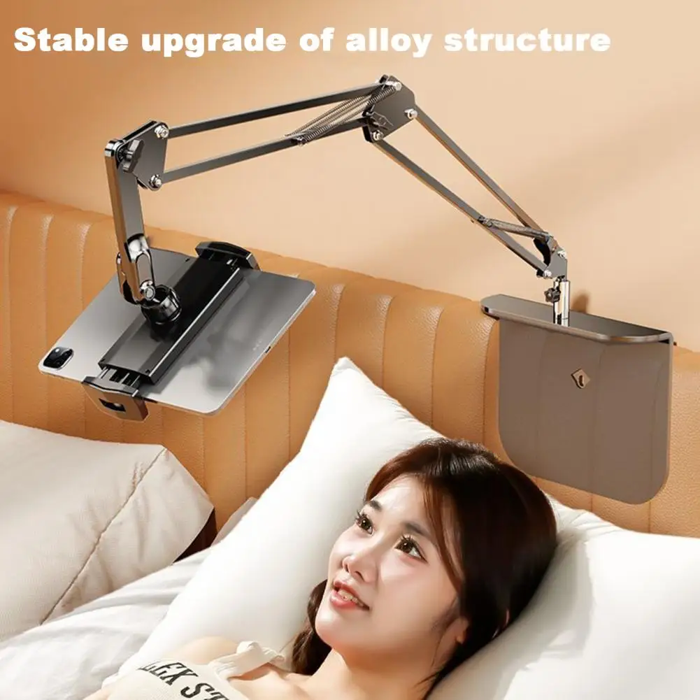 Foldable Bed Phone Holder 4.7-12.9 Inch Tablet Stand Holder Phone Stand Sofa Phone Holder Adjustable Angle Desk Cellphone Mount