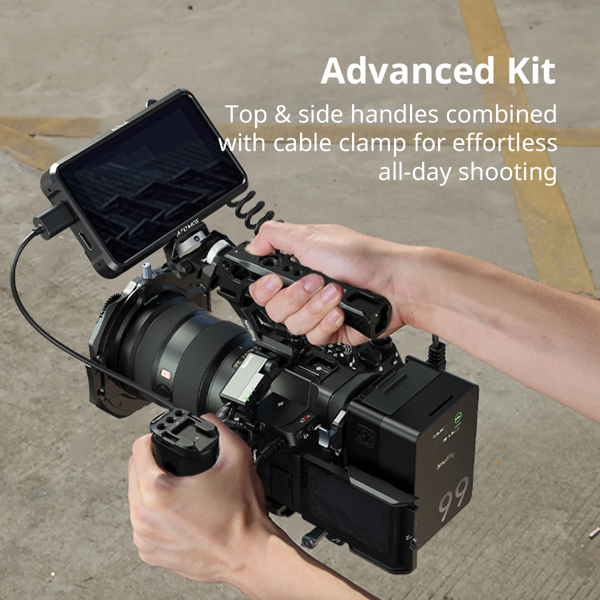 SmallRig A7R VI "HawkLock" Schnellwechselkäfig für Sony Alpha 7R VI mit 1/4"-20 Gewinde-Kaltfassung für Griffe, Monitore und Halterungen 6702 – Detail 16