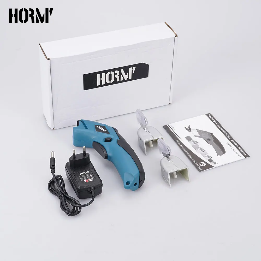 Hormy 3.6V Electric Scissors Sewing Shear Cordless Cloth Cutting Machine Cutter Fabric Cloth Carpet PVC Leather Portable Tool