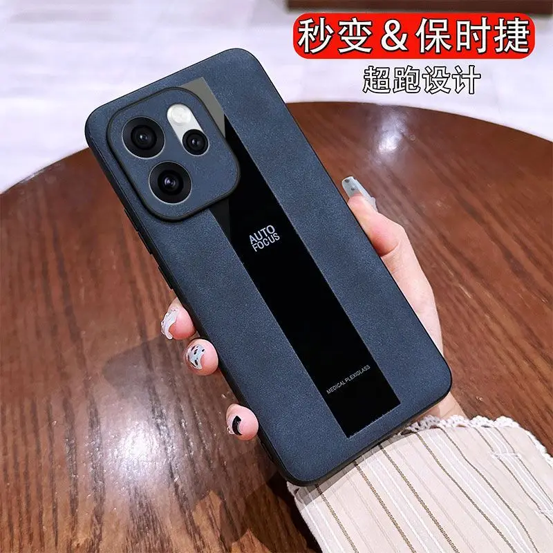 Para OPPO Reno 15 14 pro Funda de cuero de lujo Porsche cubierta de borde suave agradable para la piel para OPPO Reno15 pro Funda de parachoques a prueba de golpes