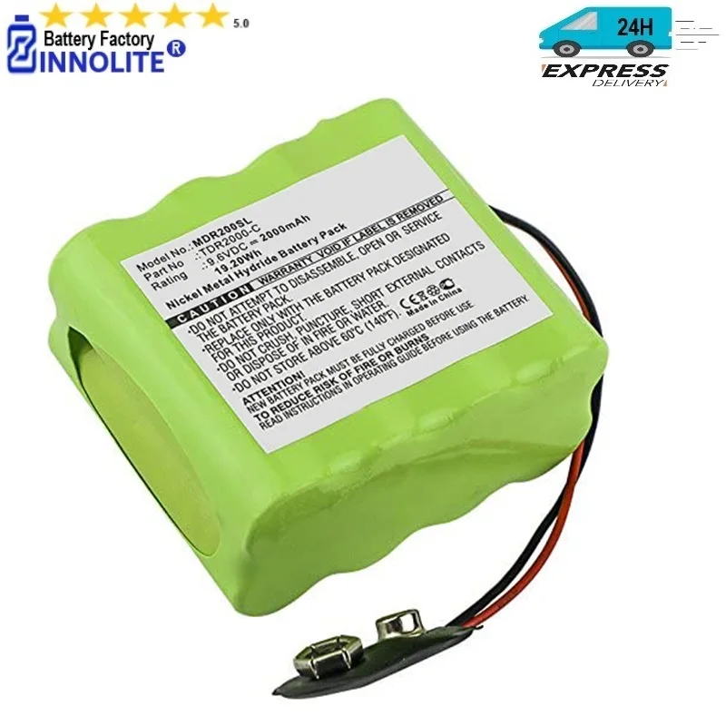 

9.6V Ni-MH High Capacity Battery Compatible with TDR2000/2R Echometer Time Domain reflectometer Megg TDR2000-C