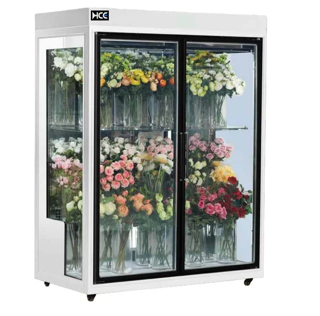 

High Quality Stainless Steel and Food Grade PE Material Florist Refrigerated Display Cabinet