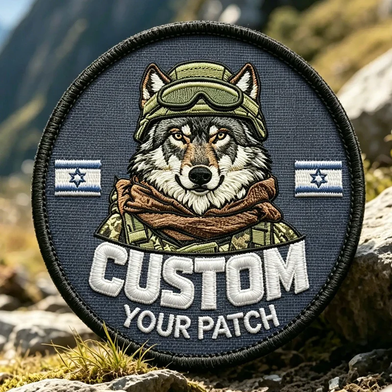

Personalized Custom Embroidered Patches Iron On Patches Custom Print Hook & Loop Patch Team Group Logo Custom Patch For Clothing