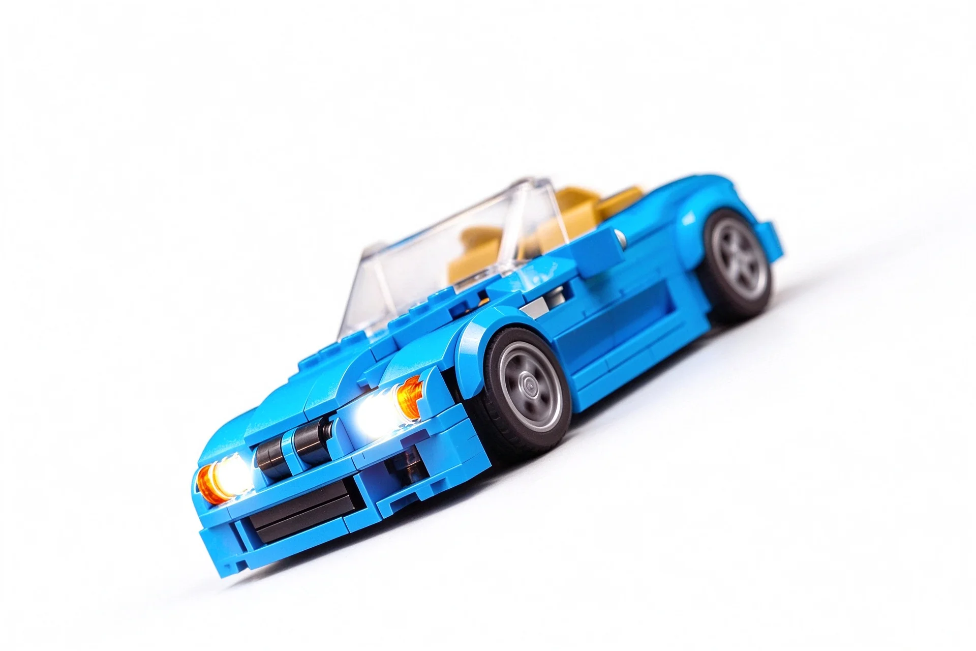 MOC Classic Convertible Roadster 316Pcs Building Blocks Vintage Sports Car Model DIY Bricks Toy For Adult Fans