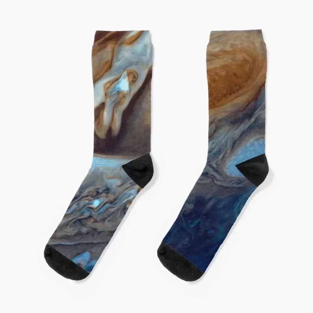 

Closeup of the great red spot on Jupiter, space exploration Socks anime essential colored funny gift Boy Socks Women's