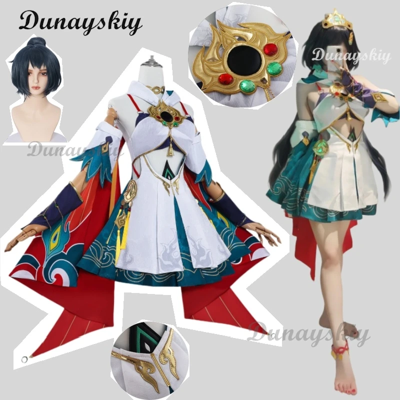 

Yunli Cosplay Costume Wig Honkai Star Rail Carnival Uniform Wig Anime Halloween Costumes Women Game