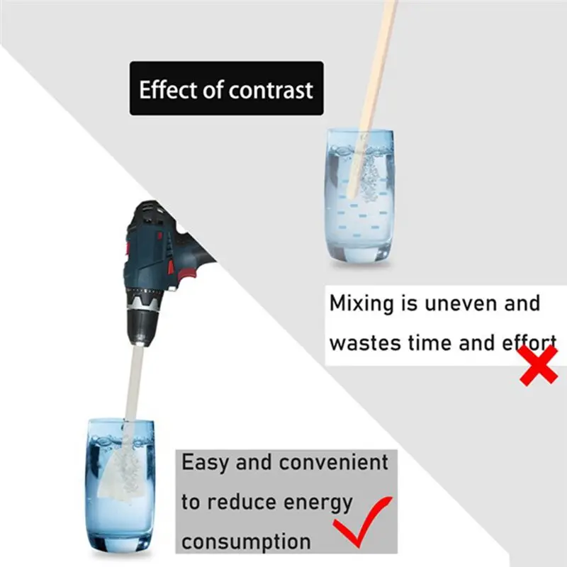 A78I Mixer Attachment Drill for Resin, Pack of 5 Epoxy Resin Mixer Resin Mixer Attachment,Spiral Stirrer for Mixing Paint