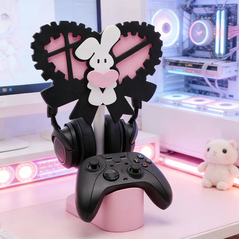 Cute Aesthetic Headphone Stand Headset Holder for Desktop Gaming Esports Display Stand Customization Accessory Gift