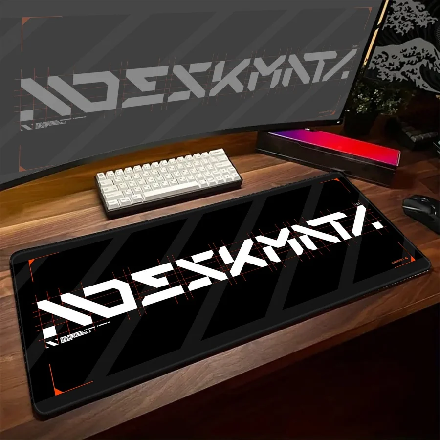 Simple Woreds Design Mouse Pads Black White Mousepad Fed Gaming Desk Mat For Office accessories Extra Large Gaming Mousepads
