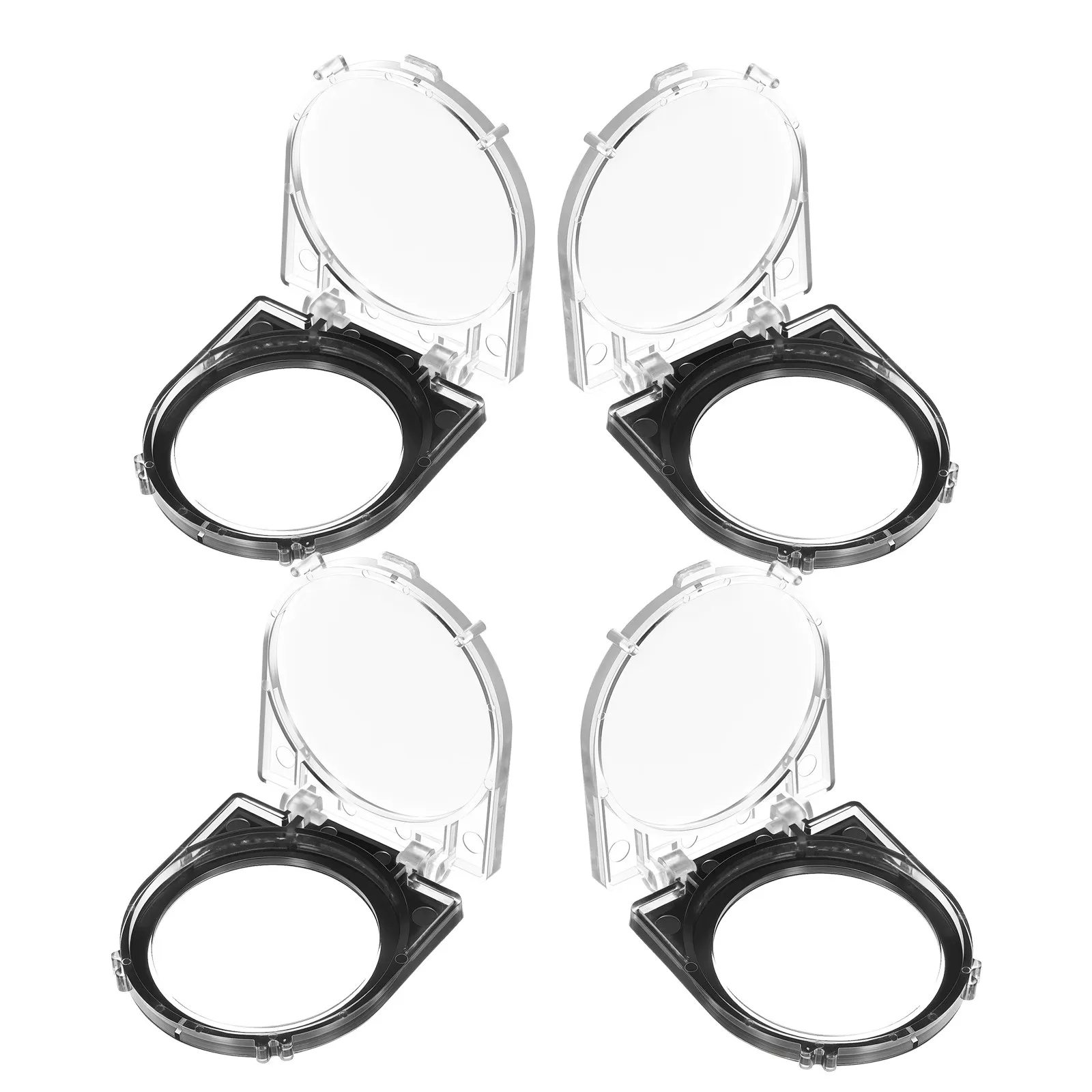 4Pcs Clear Elevator Button Protector Plastic Switch Cover Universal Anti for Control Panel Power Button